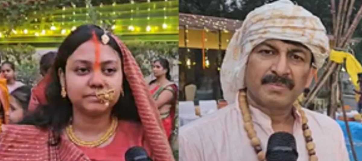 मनोज तिवारी की पत्नी ने दिया डूबते सूर्य को अर्घ्य, सांसद ने दिल्ली सरकार पर उठाए सवाल